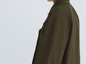 Укороченная куртка-тренч, Зеленый