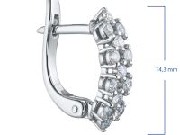 Серьги из серебра э0612сг08160900_white