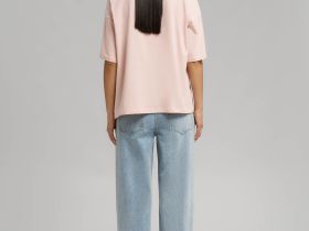 Свободная футболка из хлопкового джерси