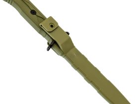 Тактический нож Mr.Blade Leshiy serrated blackwash, сталь AUS-8, рукоять OD Green Elastron