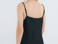 Топ с кружевом, Черный