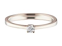 Кольцо из красного золота с бриллиантом э0201кц09152400