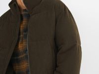 Утеплённая куртка из вельвета, Коричневый