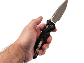 Складной нож Microtech SOCOM Elite Ram-Lok Apocalyptic, сталь M390MK, рукоять Black Frag Aluminium