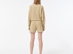 Женские рельефные шорты Lacoste из смеси хлопка