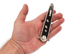Складной рамочный нож НОКС Наутилус, сталь AUS8, рукоять G10, черный