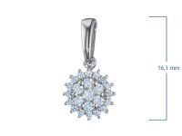 Классическая подвеска из серебра э0612пд06184900_white