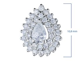 Подвеска из белого золота э4712пд05192100