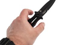 Нож-бабочка (балисонг) Ромул Black, сталь AUS-8, рукоять G10