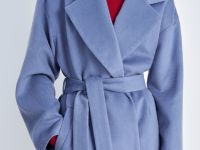Пальто из шерсти с поясом