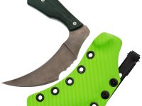 Нож Barmaley Knives Грим, сталь AUS-10Co, рукоять Микарта, зеленый