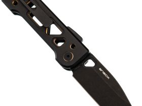 Складной нож WE Knife Tyro, сталь CPM 20CV, рукоять титан, черный