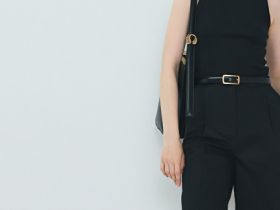 Шорты со складками, Черный