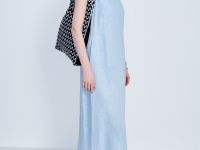 Платье макси прямого кроя