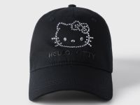 Чёрная бейсболка со стразами Hello Kitty Глория Джинс