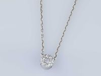 Подвеска из белого золота с бриллиантами э4701пд04152800