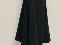 Юбка миди из хлопка с эластичным поясом