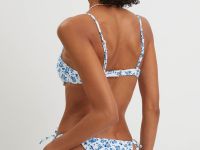 Раздельный купальник с цветочным принтом