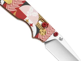 Складной нож Kizer Christmas Original 2, сталь Sandvik 14C28N, рукоять G10, ограниченное издание