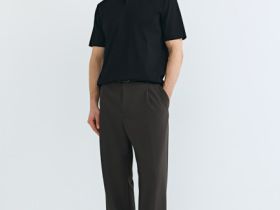 Поло из мерсеризованного хлопка, Черный