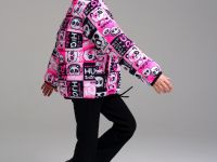 Куртка текстильная с полиуретановым покрытием для девочек