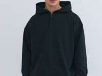 Толстовка с капюшоном на молнии, Черный