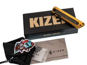 Складной нож Kizer Quoll, сталь S45VN, рукоять Titanium&Zirconium