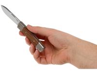 Складной нож LionSteel BestMan Drop, сталь M390, рукоять Santos wood