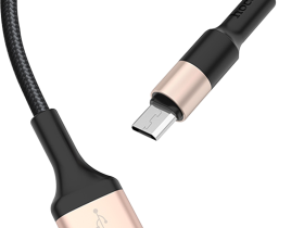 Кабель Hoco RA3 USB/microUSB 1 м Чёрный
