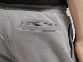 Брюки прямого кроя из футера