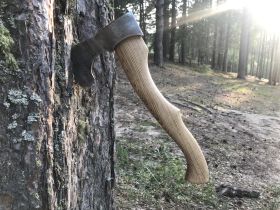 Туристический топор модель №10, сталь ХВГ, Мастерская Ваулина