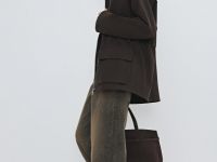 Куртка-рубашка из хлопка, Коричневый