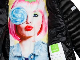 Куртка текстильная с полиуретановым покрытием для девочек