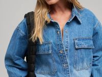 Джинсовая рубашка oversize