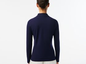 Женское поло Lacoste приталенного кроя из эластичного хлопка