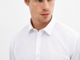 Базовая рубашка Slim Fit, Белый