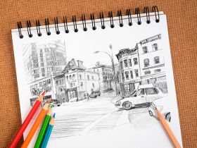 ?Блокнот для эскизов на спирали Clairefontaine "Sketch" А5 100 л 90 г