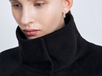 Пальто из шерсти и шелка