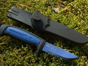 Нож с фиксированным лезвием Morakniv Pro S, сталь Sandvik 12С27, рукоять резина/пластик