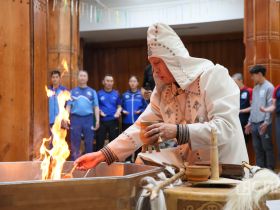 В Доме Арчы зажгли огонь Спартакиады учащихся Якутии