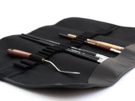 Скрутка для хранения кистей Малевичъ 34х48 см, черный