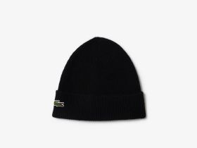 Вязанная шерстяная шапка Lacoste унисекс