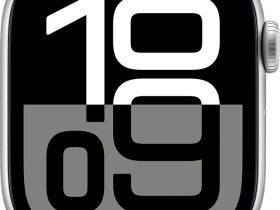 Умные часы Apple Watch Series 10 42 мм алюминиевый корпус Серебристые, с синим спортивным ремешком S/M