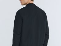 Утеплённый бомбер, Синий