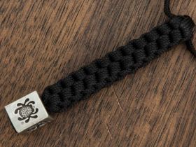 Темляк Lanyard w/ Pewter Spyder Bead, Spyderco BEAD1LY