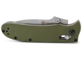 Нож Ganzo G704-GR, сталь 440С, рукоять G10, зеленый