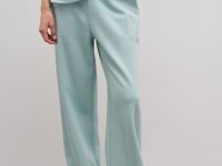 Спортивные брюки широкого кроя на средней посадке