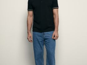 Поло с контрастной отделкой