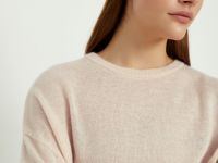 Оверсайз джемпер из мохера и шерсти