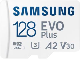 Карта памяти Samsung Evo Plus MB-MC128SA/KR microSDXC 128 ГБ с адаптером